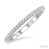 1/5 ctw Round Cut Diamond Wedding Band in 14K White Gold